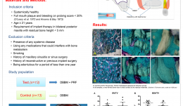 MAXILLARY SINUS AUGMENTATION WITH PLATELET-RICH FIBRIN (PRF) AND DEPROTEINISED BOVINE BONE MINERAL (DBBM) – A SPLIT-MOUTH HISTOLOGICAL AND HISTOMORPHOMETRIC STUDY