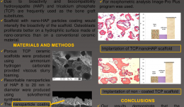 MORPHOMETRIC ANALYSIS OF TRICALCIUM PHOSPHATE (TCP) SCAFFOLDS IN VIVO