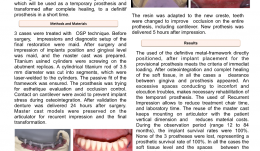 IMMEDIATE LOADING WITH ONE-SHOT PROSTHESIS (OSP) AND RECURRENT IMPRESSION (RI) FOR EDENTULOUS PATIENTS TREATMENT—A CASE SERIES