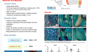 MAXILLARY SINUS AUGMENTATION WITH PLATELET-RICH FIBRIN (PRF) AND DEPROTEINISED BOVINE BONE MINERAL (DBBM) – A SPLIT-MOUTH HISTOLOGICAL AND HISTOMORPHOMETRIC STUDY