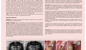 THROUGH-ROOT IMPLANT SITE PREPARATION FOR ATRAUMATIC EXTRACTION OF ANKYLOSED TEETH IN IMMEDIATE IMPLANT PLACEMENT