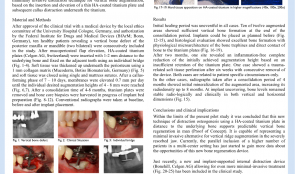 VERTICAL RIDGE AUGMENTATION BY CALLUS DISTRACTION UNDERNEATH HA-COATED TITANIUM PLATES – PROOF OF PRINCIPLE AND FIRST CLINICAL DATA