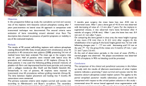 COMPARATIVE STUDY OF THE TRANSCRESTAL SINUS LIFT VERSUS LATERAL APPROACH SINUS AUGMENTATION AND SIMULTANEOUS INSERTION OF BIOACTIVE CALCIUM–PHOSPHATE COATED DENTAL IMPLANTS: 7 YEARS OF FOLLOW-UP