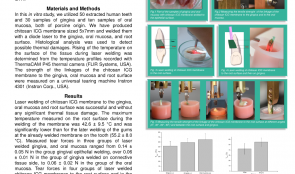 WELDING OF PERIODONTAL TISSUE WITH LASER-ACTIVATED INDOCYANINE GREEN (ICG) MEMBRANE